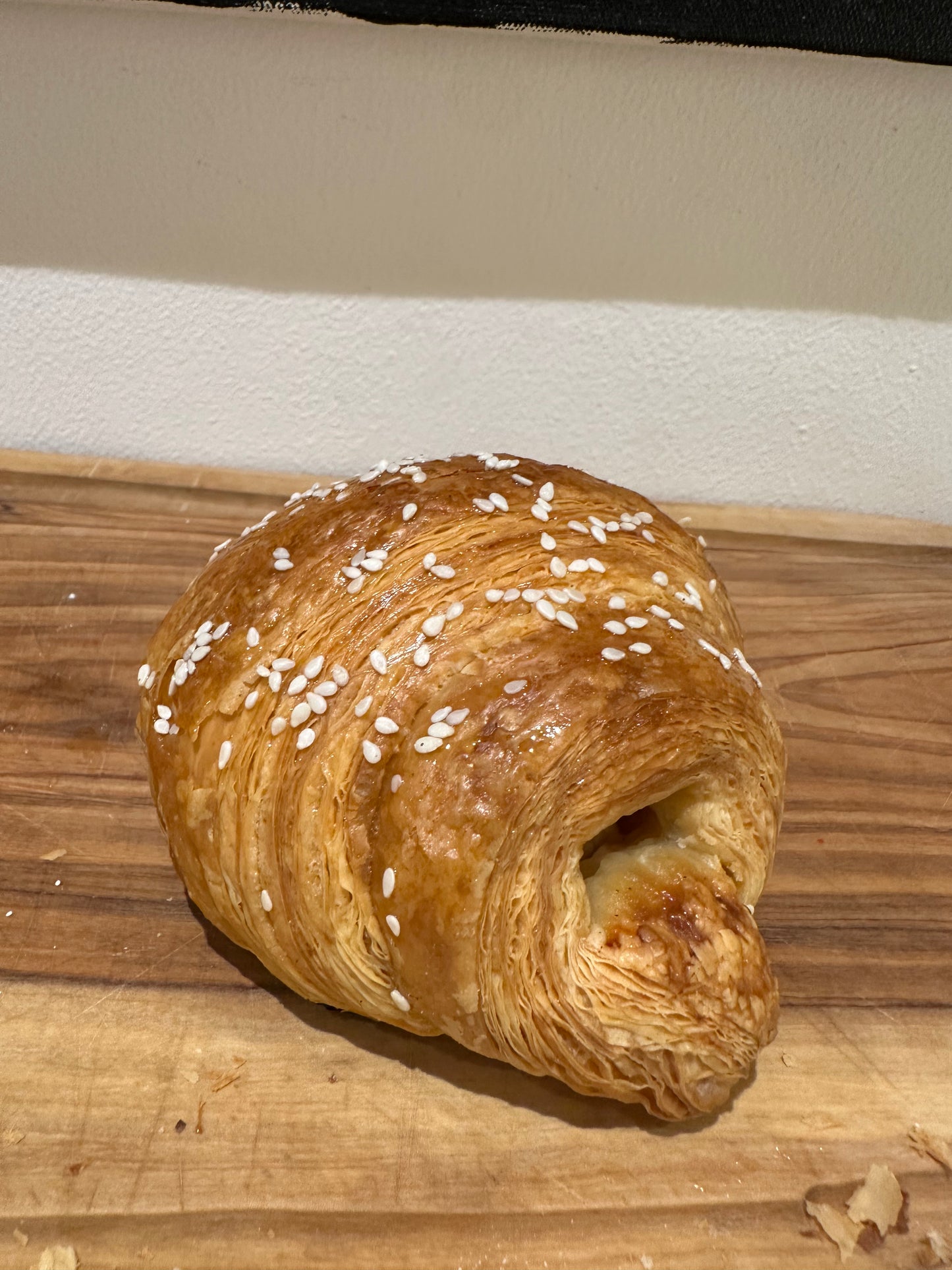 Feta cheese and honey croissants