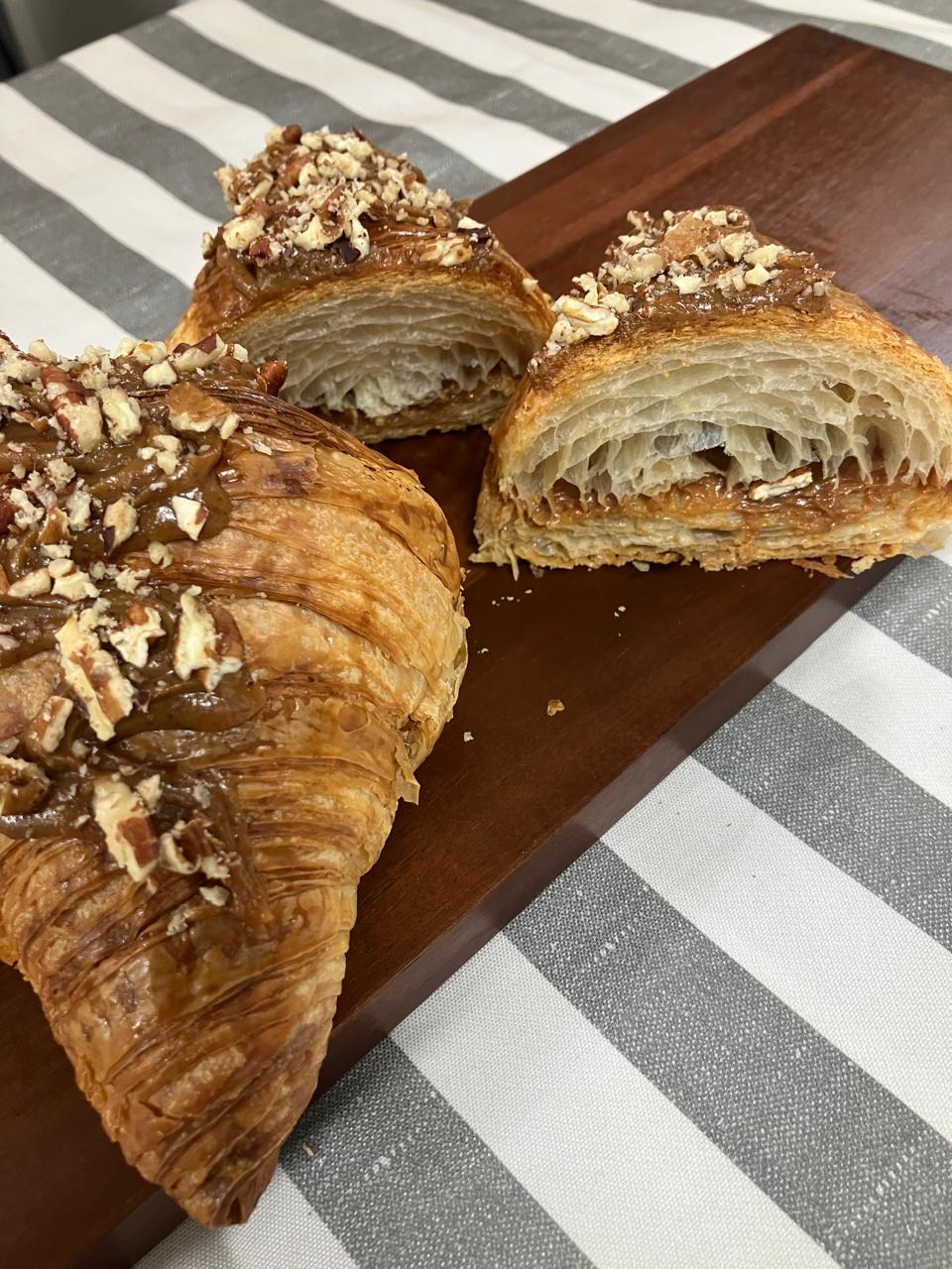 Salted Caramel & Pecan Croissant